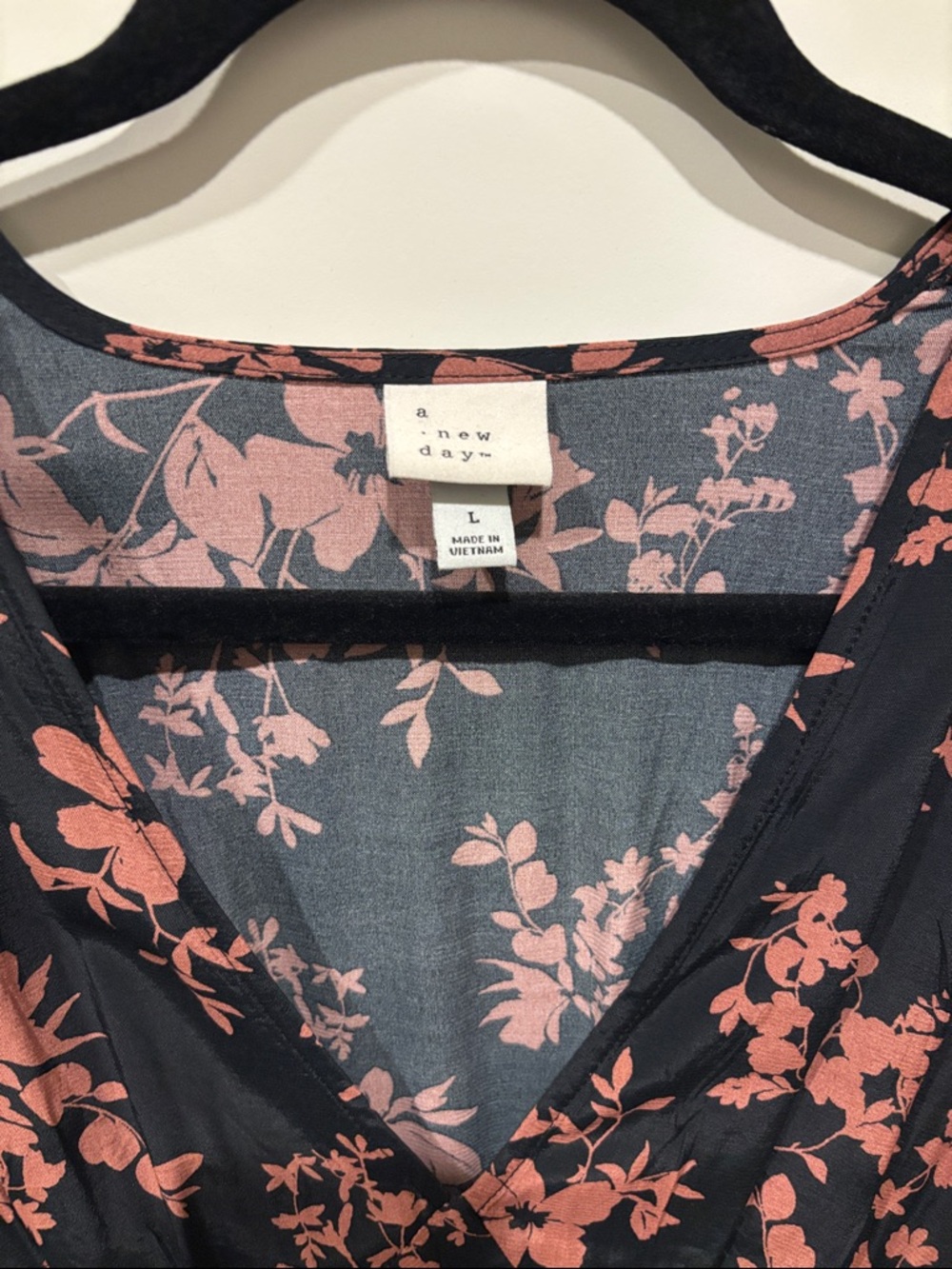 a new day Black Maxi Dress with Rose Floral Print - Picture 2 of 5